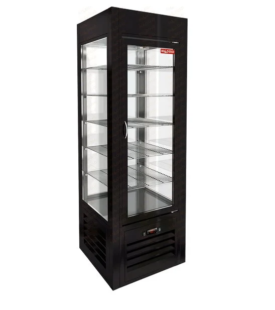 Витрина кондитерская HICOLD VRC 350 Sh Black, вертикальная