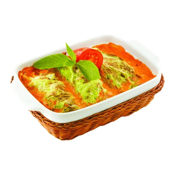 P.L.Proff Cuisine Блюдо д/запекания и подачи 99002704 "Ля Шеф" (с плетеной подставкой, 22х14х5см)