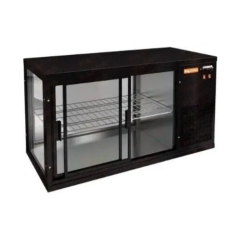 Витрина настольная HICOLD VRL 1100 R Black, холодильная