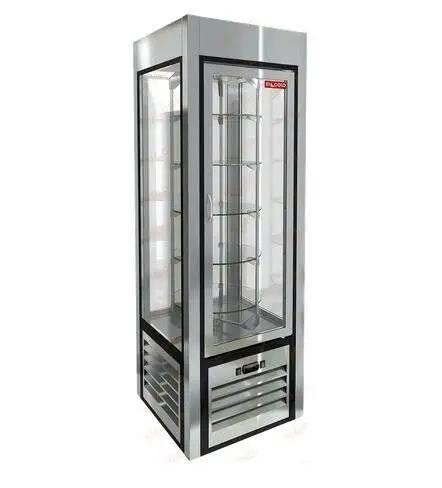 Витрина кондитерская HICOLD VRC 350 R Sh FR, вертикальная