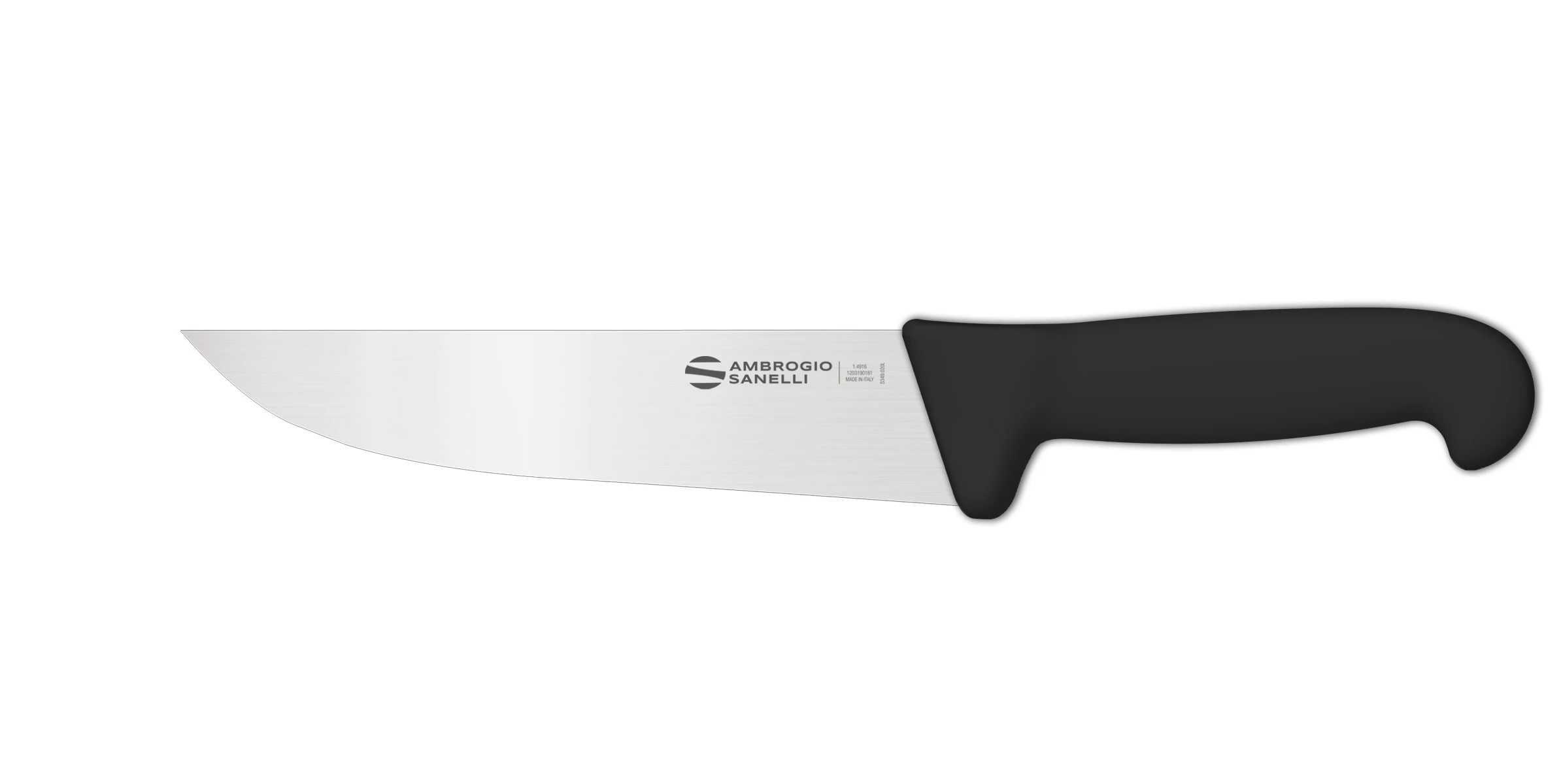 Нож Sanelli Ambrogio серии Supra, SM09018B, для мяса 180 х 37 мм, черный
