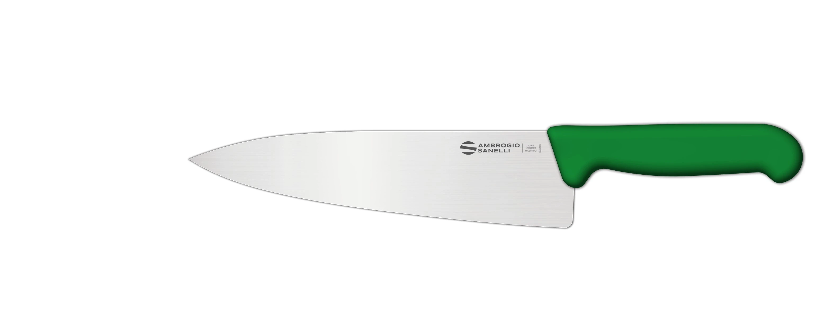Нож Sanelli Ambrogio серии Supra Colore, SC49020G, кухонный 200 мм, зеленый Нож Sanelli Ambrogio серии Supra Colore, SC49020G, кухонный 200 мм, зеленый