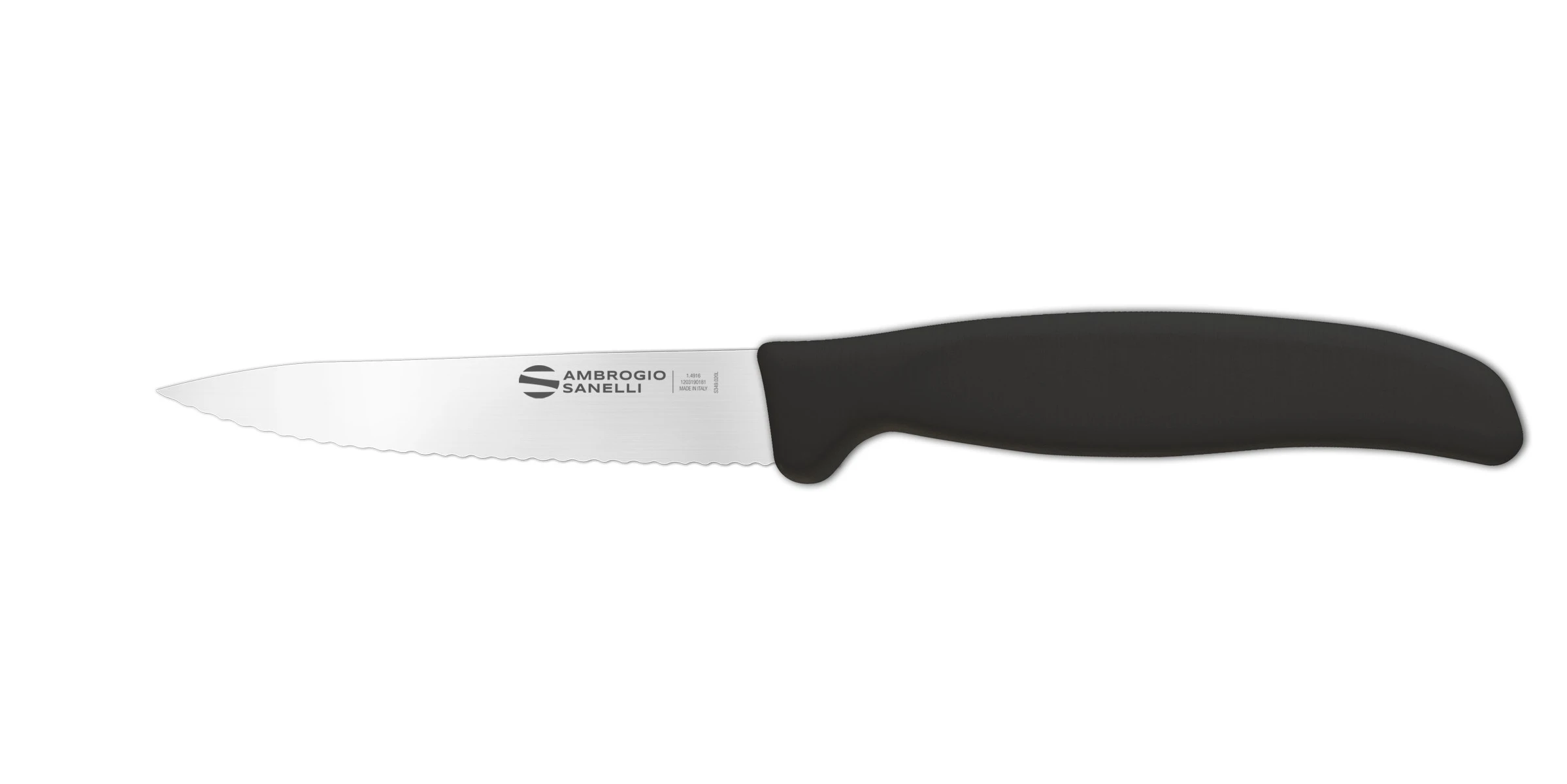 Нож Sanelli Ambrogio серии Supra, ST91007B, для овощей 70 мм, черный Нож Sanelli Ambrogio серии Supra, ST91007B, для овощей 70 мм, черный