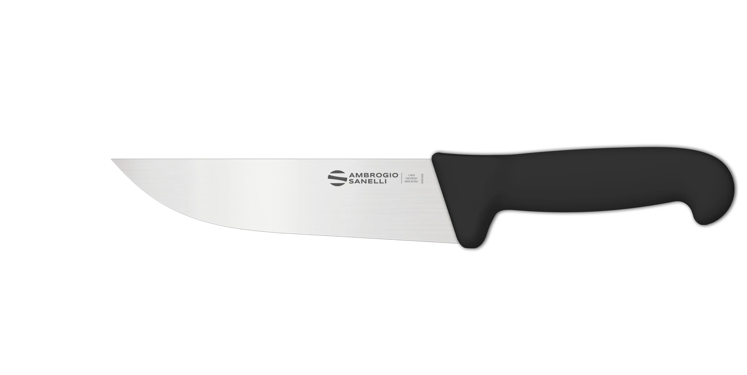 Нож Sanelli Ambrogio серии Supra, SM09016B, для мяса 160 х 36 мм, черный Нож Sanelli Ambrogio серии Supra, SM09016B, для мяса 160 х 36 мм, черный