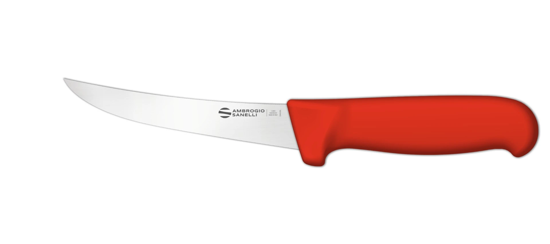 Нож Sanelli Ambrogio серии Supra Colore, SM09016R, для мяса 160 х 36 мм, красный
