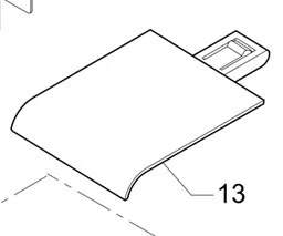 Корпус верхний 940380010 носика дозатора для кофемашины т.м. LaCimbali серии Q10