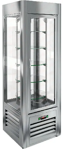 Витрина кондитерская HICOLD VRC 350 R Sh, вертикальная