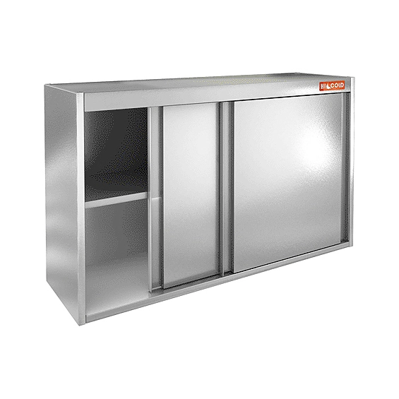 Полка настенная с дверцами купе НПК-15/3 (1500х300х600h)