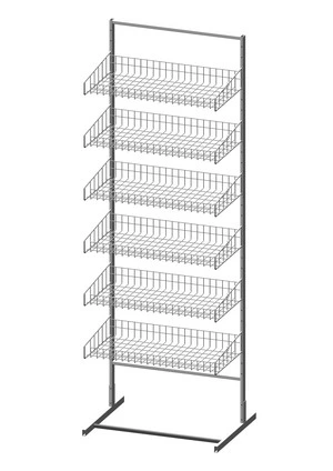 Стойка торговая (6 корзин 640 мм)