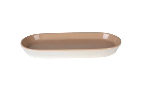 Блюдо KUTAHYA серии Lagom NOR17KY855A31, плоское овальное, Latte, 33х19см, h3,3см