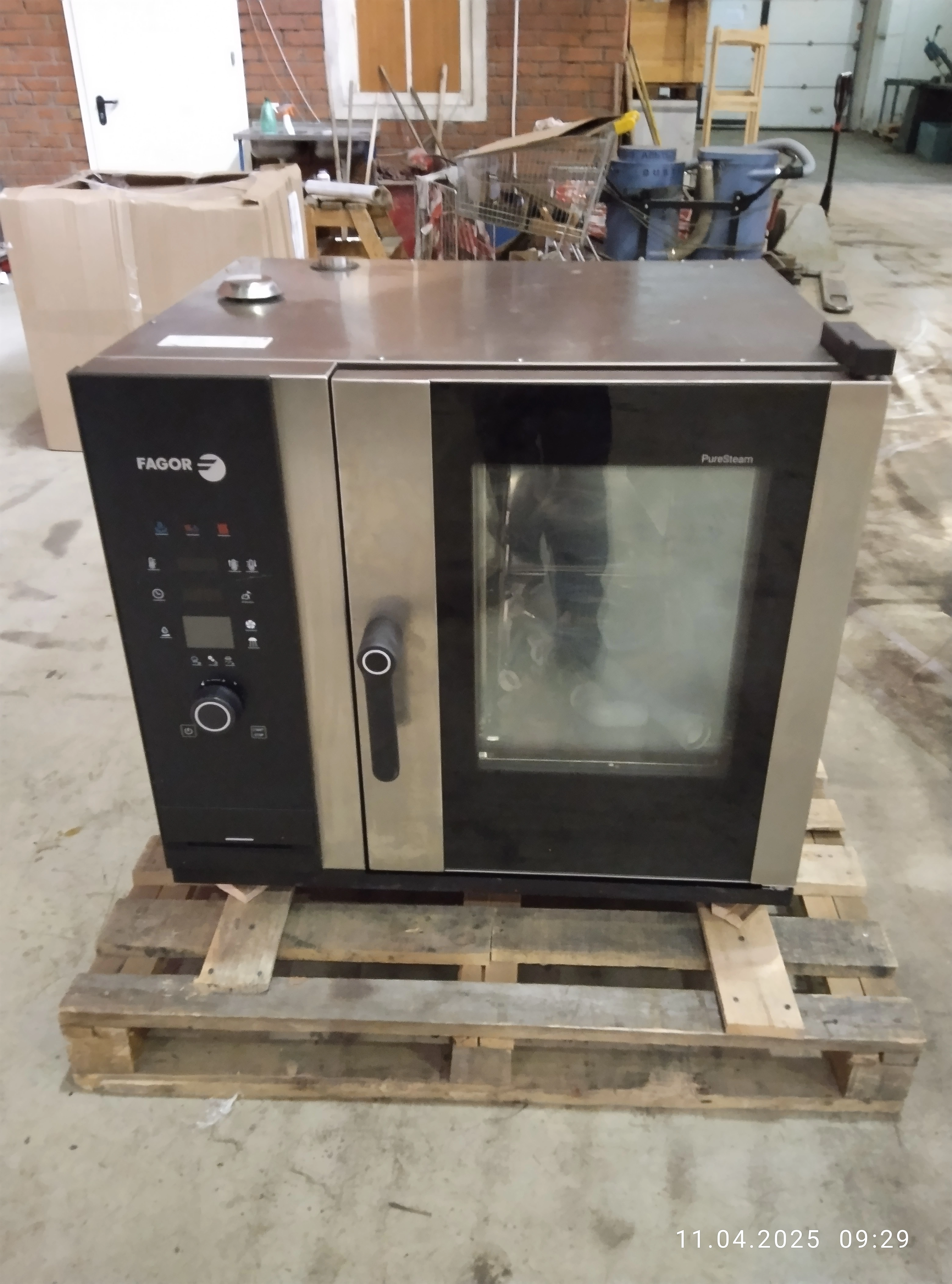 S02_Пароконвектомат FAGOR CPW-061 E R LW S, электрический, бойлерный, 6 уровней