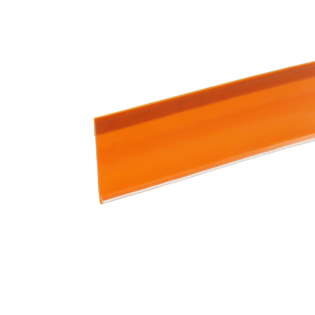 Ценникодержатель полочный самоклеющийся DBR39 длина 1250 мм, цвет оранжевый