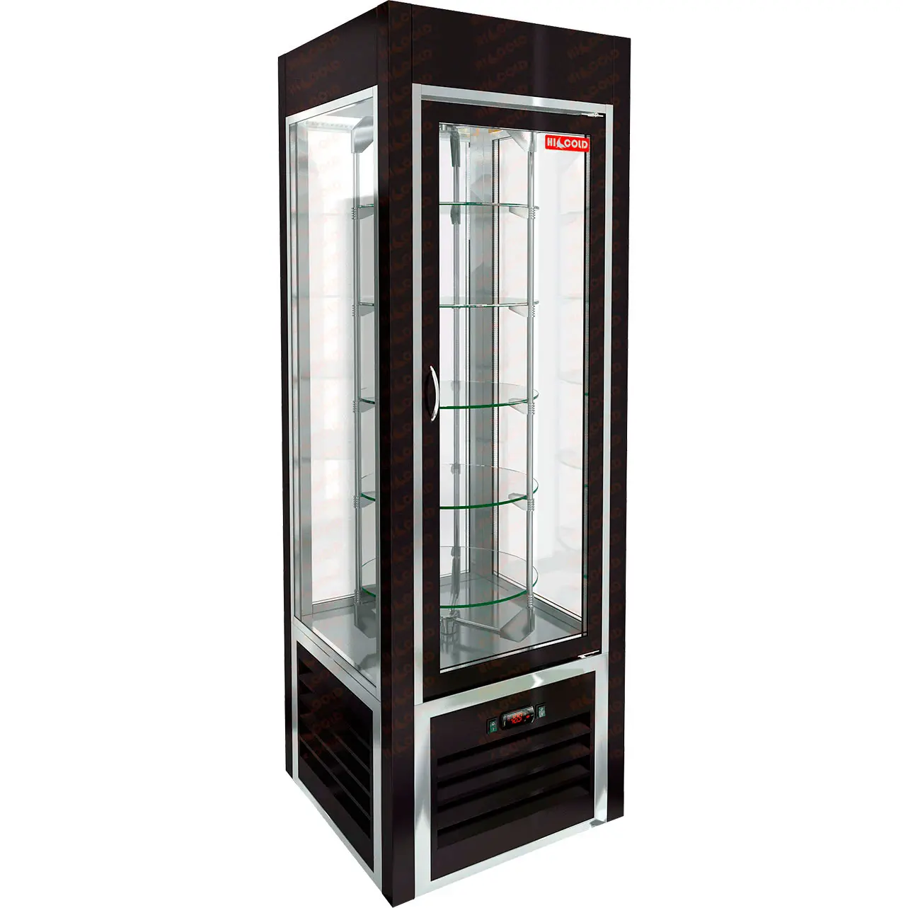 Витрина кондитерская HICOLD VRC 350 R Black, вертикальная