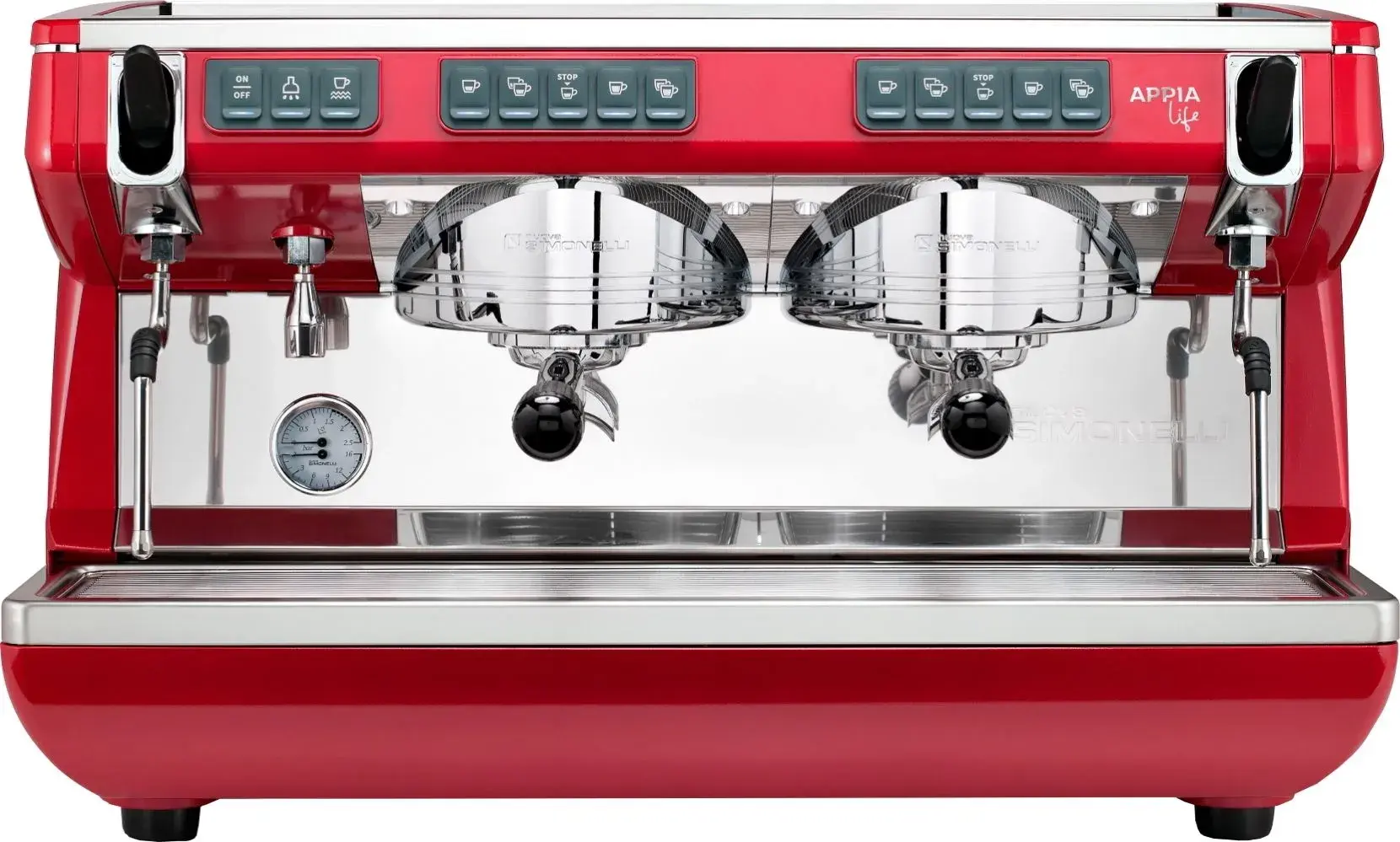 Кофемашина Nuova Simonelli Appia LIFE 2gr V 220V red+high groups+economizer