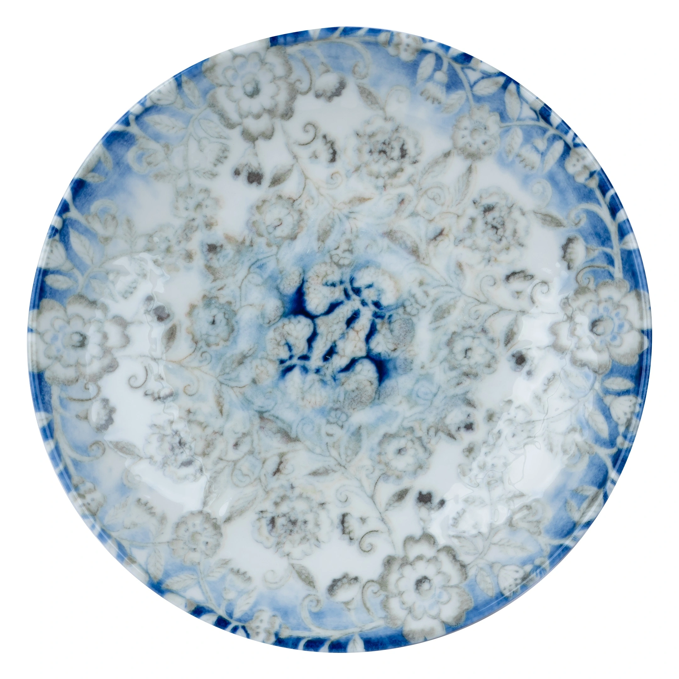 KUTAHYA Blue Blanc BNTS21CK891310 Тарелка глубокая без полей (D2, d21см, h3,8см, 700мл) фарфор